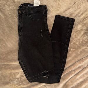 Hollister Women's Black Skinny Jeans High Rise